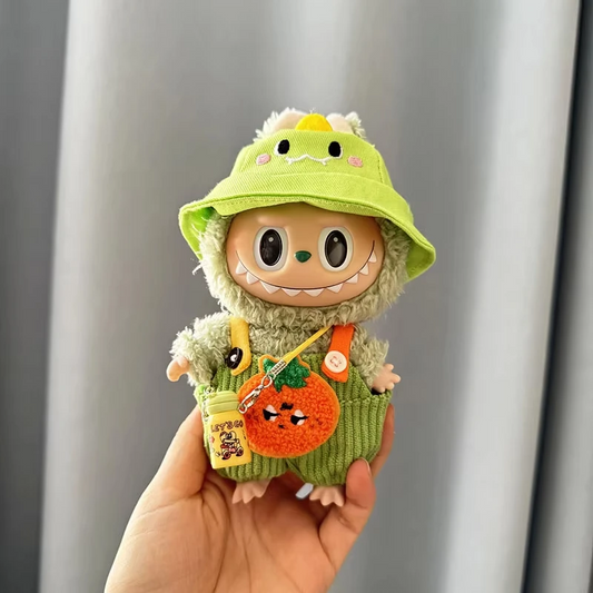 LABUBU GREEN DINO SET